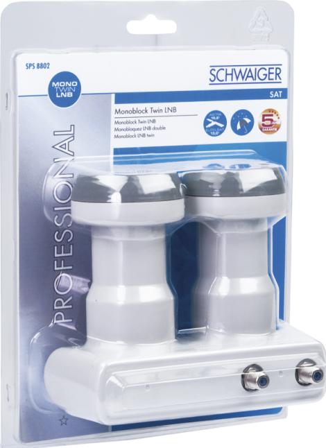 Produktbild Schwaiger Digitales Monoblock Twin LNB (Twin LNB, 40mm)