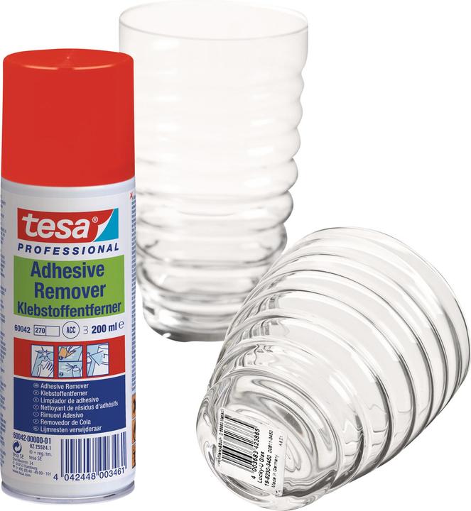 Produktbild tesa ADHESIVE REMOVER Klebstoffentferner Spray, entfernt Klebereste, 200ml Dose
