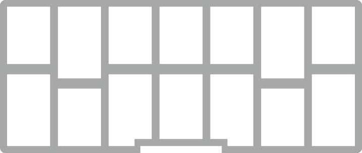 Image du produit Feldherr ADBY031 - Mousse de remplacement pour Chessex Box SMALL - 14 compartiments (Mousse)
