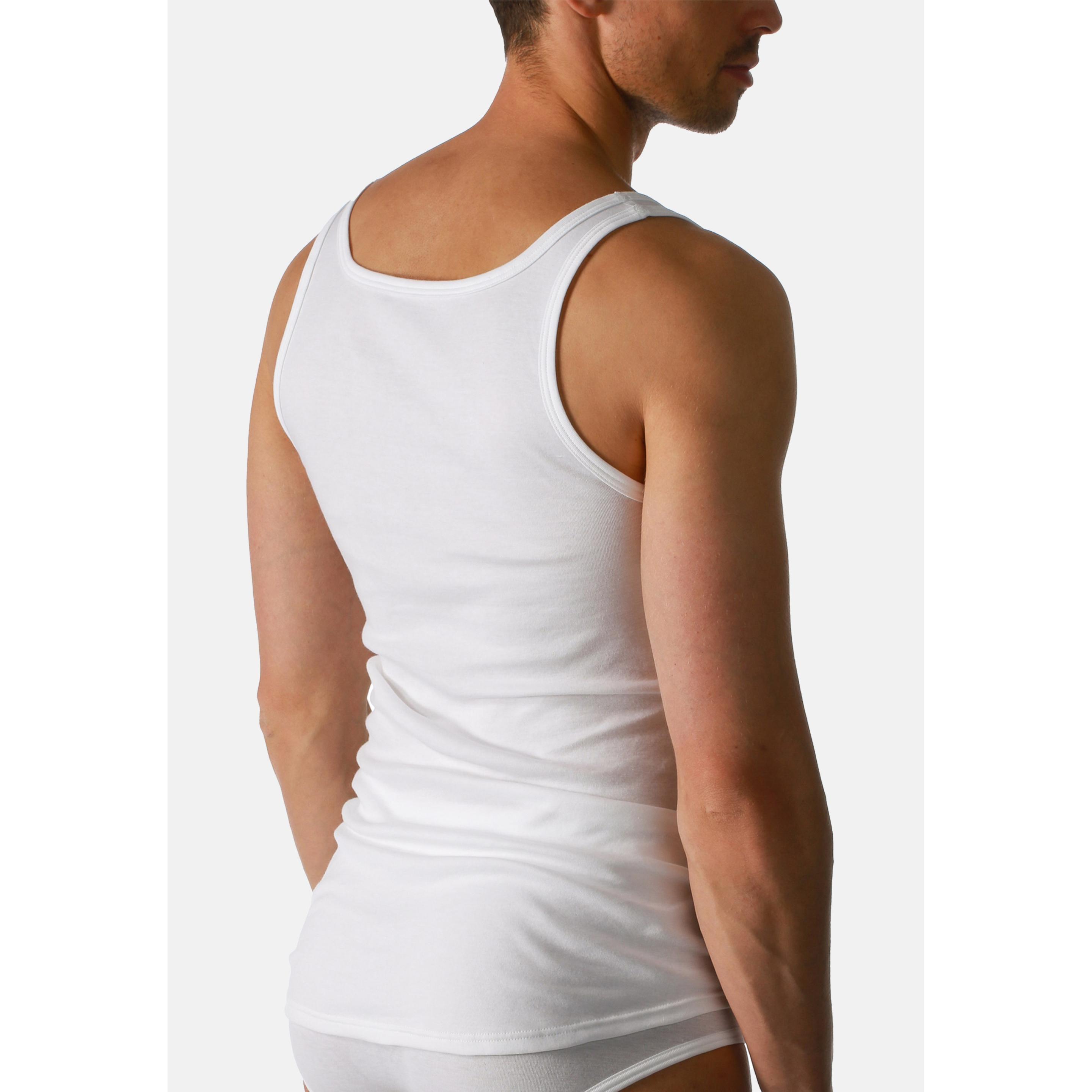 Thumbnail - Mey, Herren, Shirt, 2er Pack Noblesse Unterhemd / Tanktop, Weiss, (XL)