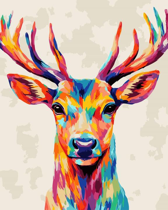 Produktbild Colorelle Malen nach Zahlen: Stolzer Hirsch Pop Art