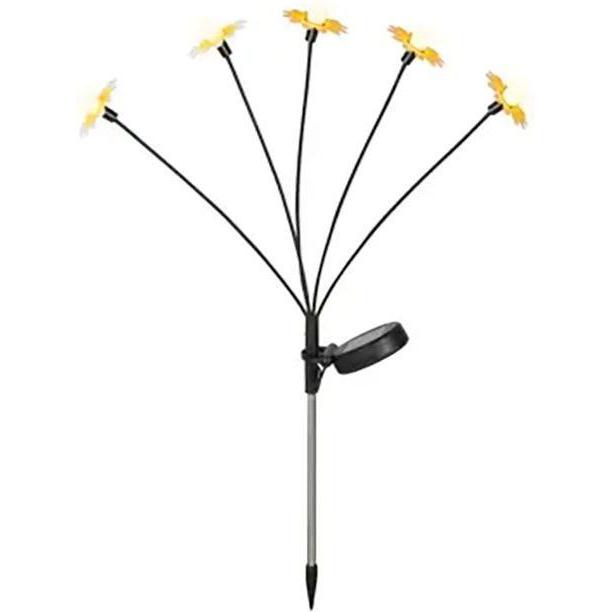 Lumineo, Illuminazione esterna, Flexible solar daisy bouquet stake, 55 cm