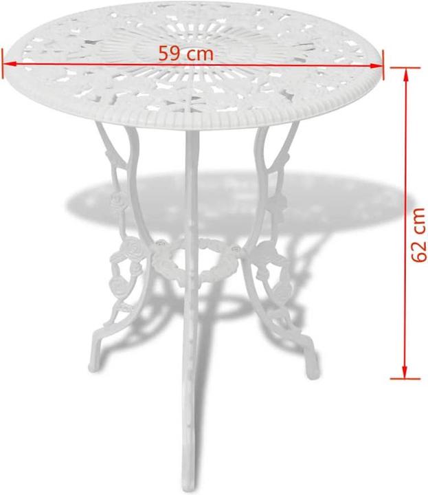 Produktbild vidaXL Bistro-Tisch und Stuhl (59 x 59 x 62 cm)