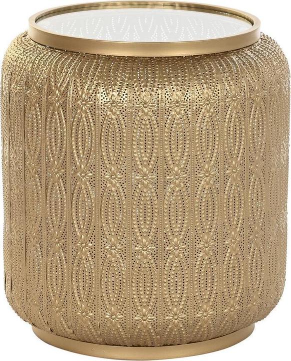 DKD Home Decor Side table Golden Metal Arab (42 x 42 x 44 cm) (42 x 42 x 44 cm)