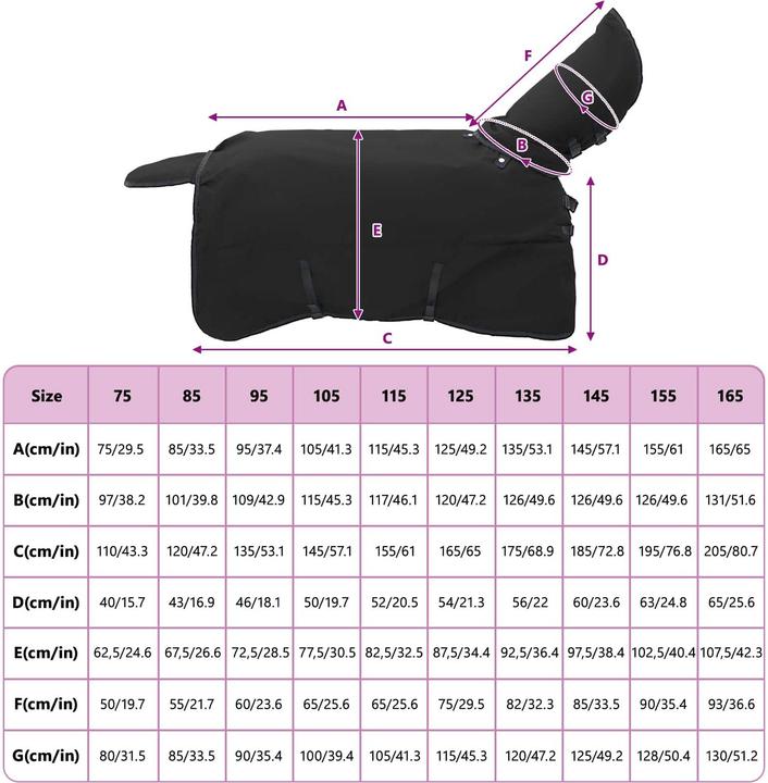 Produktbild vidaXL Pferdedecke