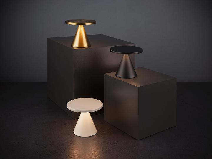 Image du produit APS Cone Mini Tischleuchte D13cm H11.5cm gold