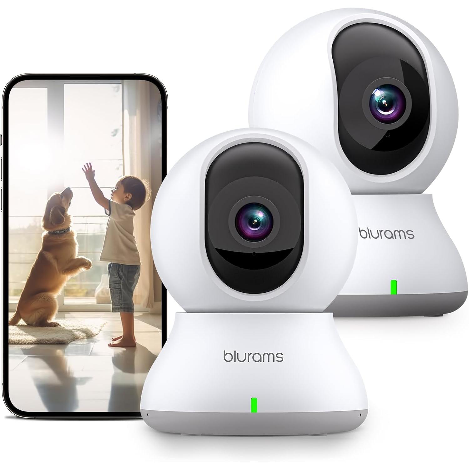 Furbo 360° Katzenkamera Basic: Live-Überwachung, Farbnachtsicht, Leckerli-Wurf & Automatische Katzenverfolgung Per App