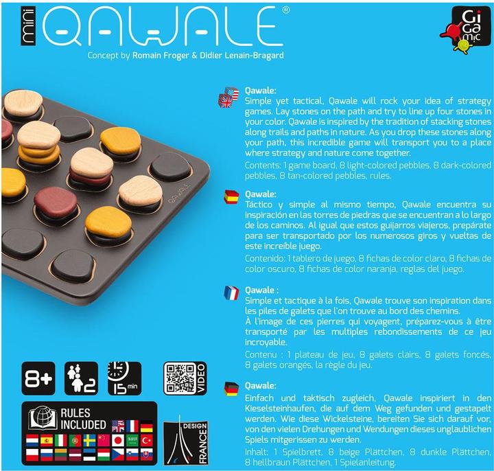 Actual product image Gigamic Qawale mini (German, 2 Players)