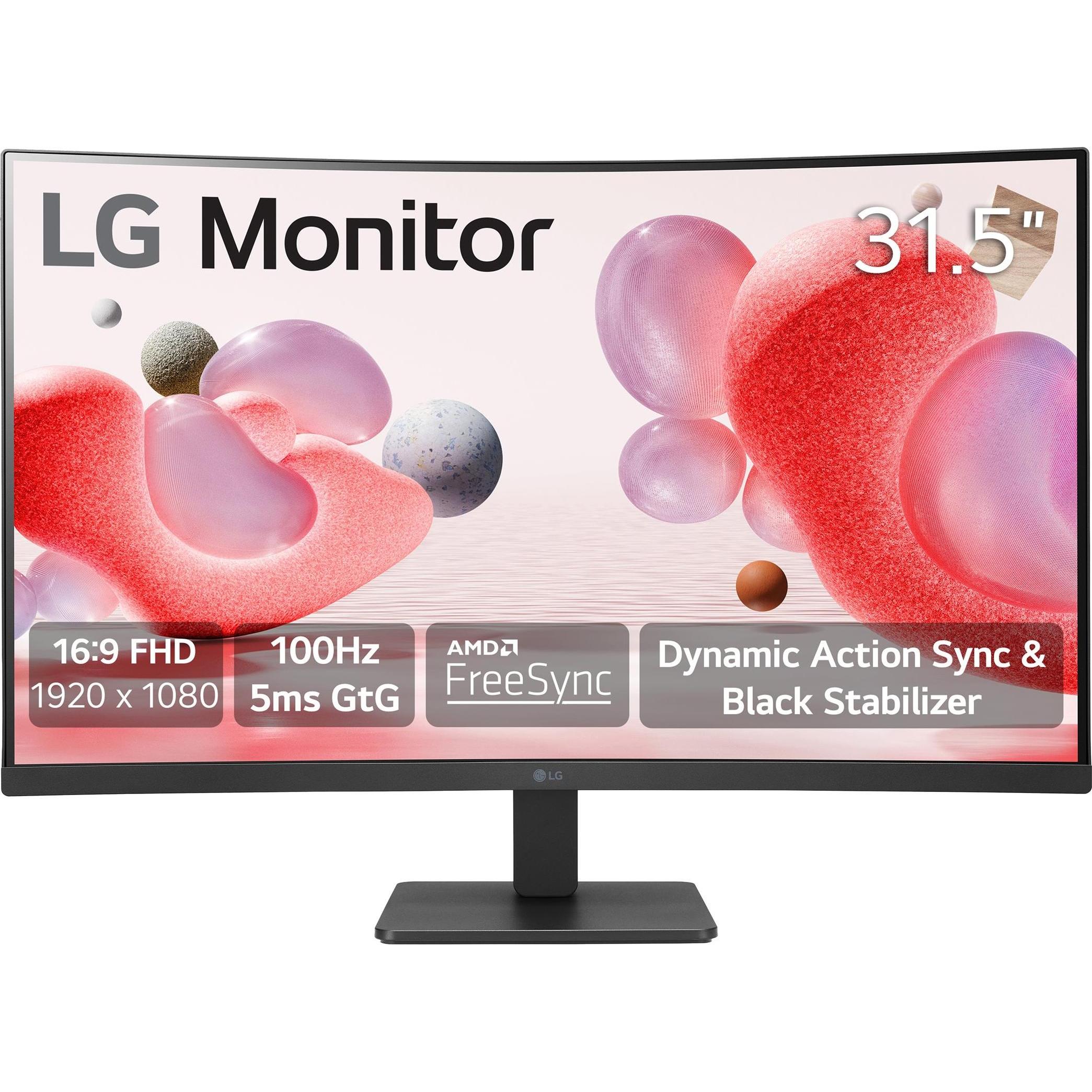 LG 32MR50C-B (1920 x 1080 Pixel, 31.50"), Monitor, Schwarz