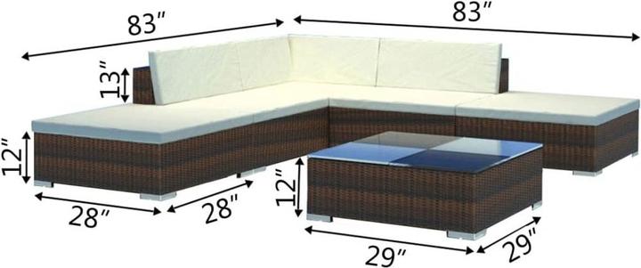 Actual product image vidaXL Garten Lounge