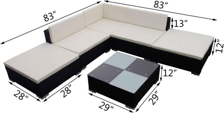 Actual product image vidaXL Garten Lounge