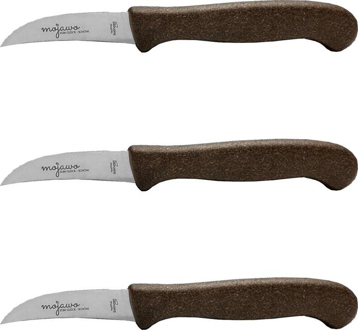 Mojawo 3 pieces BIO kitchen knife paring knife coconut all-purpose knife quality Solingen (6 cm)