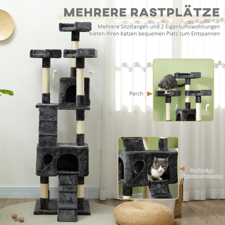 Immagine prodotto PawHut Sabrina (170 cm, Grigio beige)