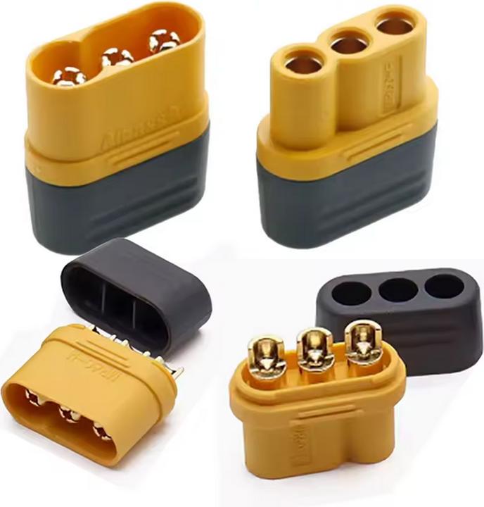Produktbild Amass Stecker / Buchse mit Schutzkappe MR60, 1 Paar
