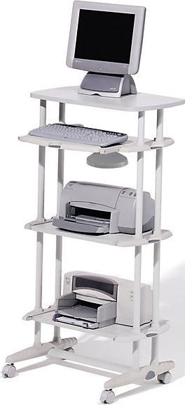 Image du produit Rocada Table PC avec roulettes grise 68,0 x 53,0 x 126,0 cm (68 x 53 x 126 cm)