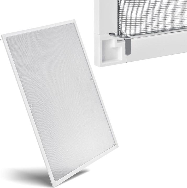 Juskys Fliegenschutzgitter mit Aluminiumrahmen 80x100cm (80 x 100 cm)