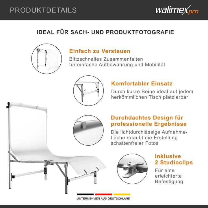 Produktbild Walimex Aufnahmetisch Tavola (60 cm, 0 cm)