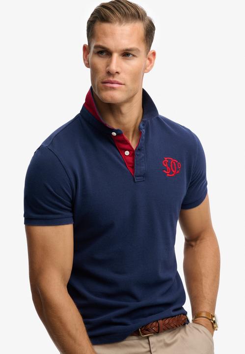 Produktbild Superdry Pique Monogram Kurzarm Polohemd (M)