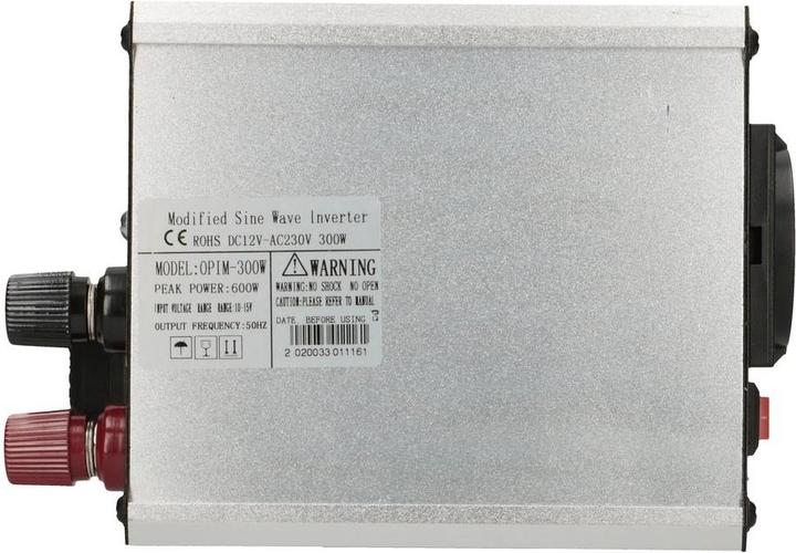 Image du produit Extralink CAR VOLTAGE CONVERTER -,, MODIFIED SINUS OPIM-300W power adapter/inverter Auto Metallic