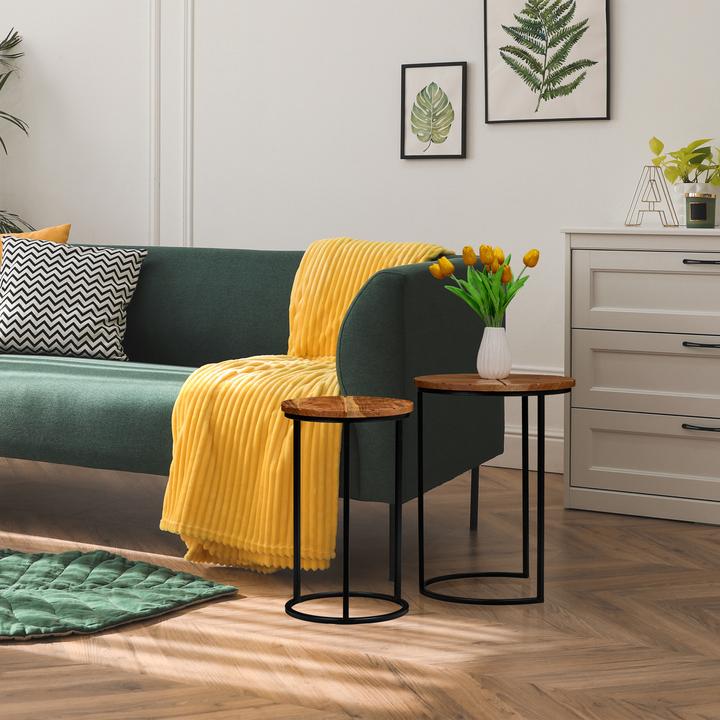 Actual product image Relaxdays 2-piece side table set