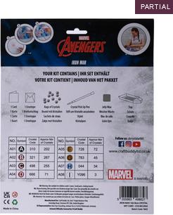 Actual product image Craft Buddy Ironman, card 18x18cm Crystal Art