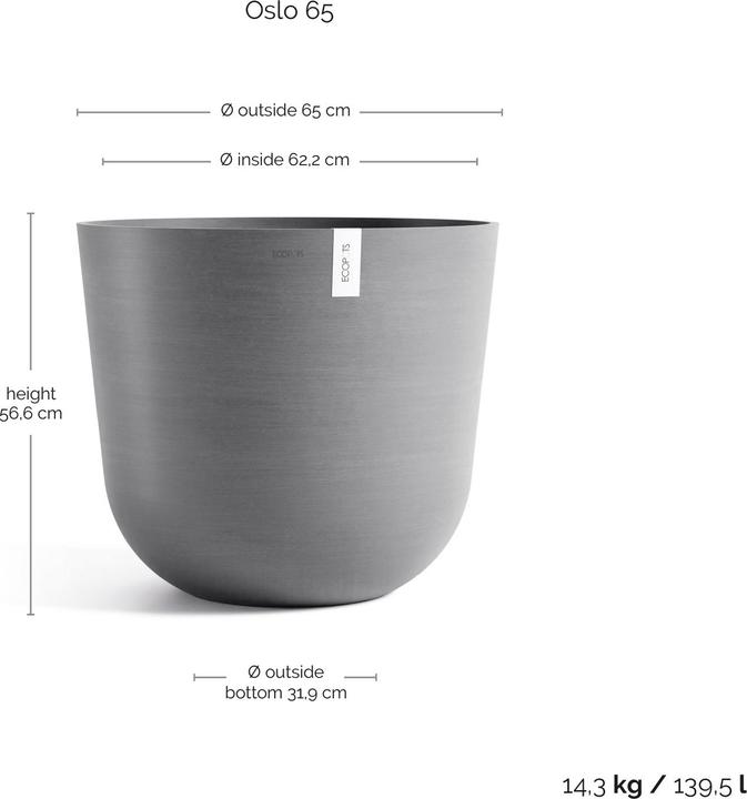 Produktbild Ecopots Oslo (65 cm)