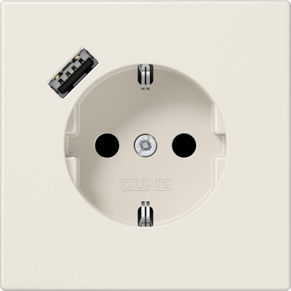 JUNG, Steckdose, LS1520-18A mit USB Typ A Steckdose SCHUKO