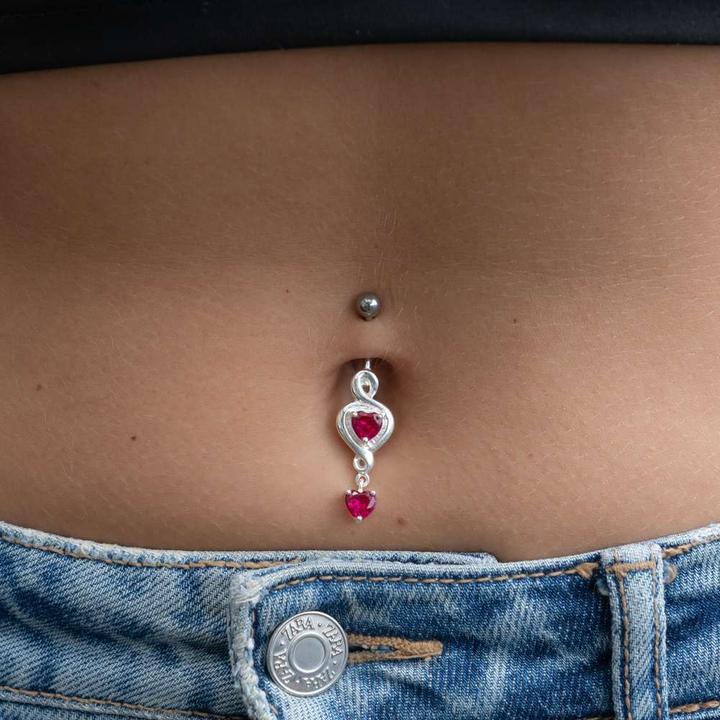 Produktbild Bijouteria Bauchpiercing (Silber 925, Kristall, Chirurgenstahl 316L)