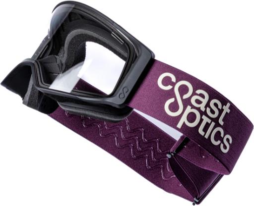 Produktbild Coast Optics Alta 2 Goggle schwarz, Band violett mit Rauchglas und klarem Glas (Purple, Black, Rauchglas, Klar)