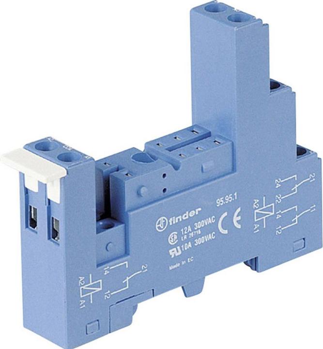 Image du produit Finder Socle de relais 1 pc. 95.95.3 série 40, série 44 40.52, 40.61, 44.62 (Socle de relais)