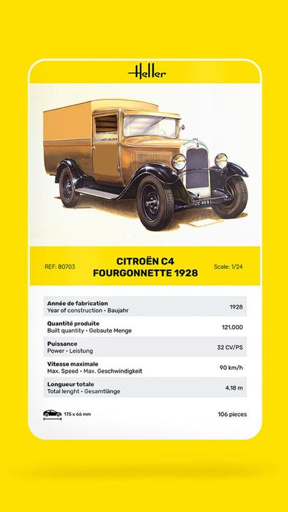 Immagine prodotto Heller Citroen C4 Fourgonnette 1928