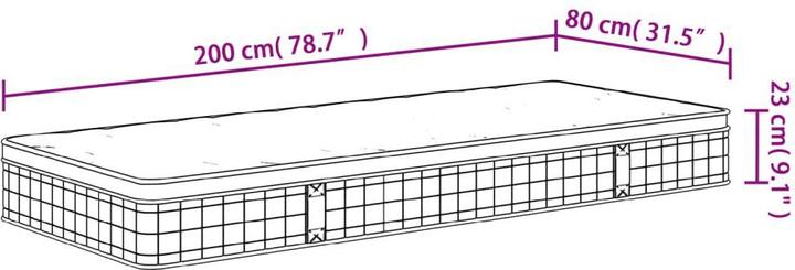 Produktbild VidaXL Jerrylee (80 x 200 cm, Federkern)