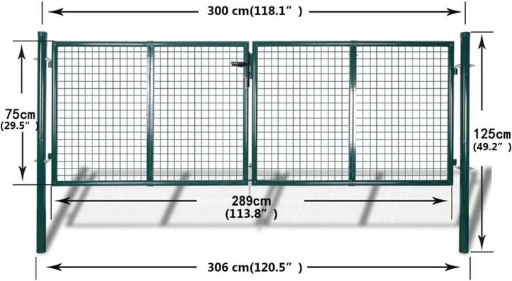 Produktbild vidaXL Zauntor