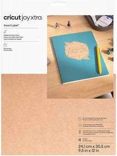 Productafbeelding Cricut Stickerpapier Joy Xtra Kraft 24 x 30cm, 4 vellen, bruin (160 g/m², 4x)