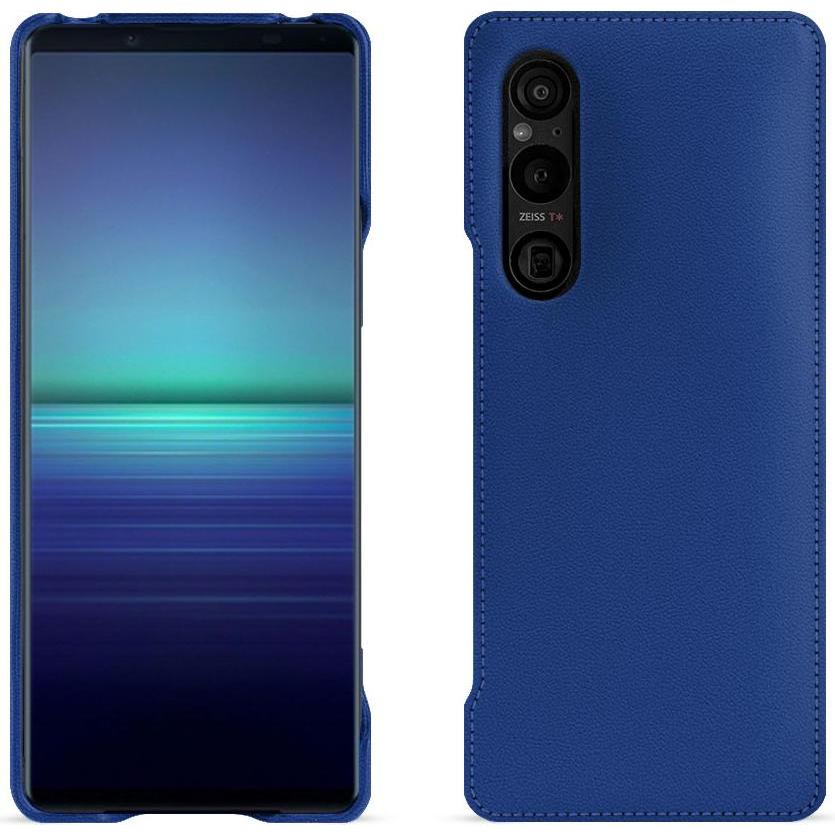 Thumbnail - Noreve Lederschutzhülle (Sony Xperia 1 V), Smartphone Hülle, Blau