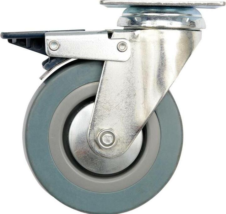Toya Vorel zwenkwiel met grijze rubberen rem 50 mm