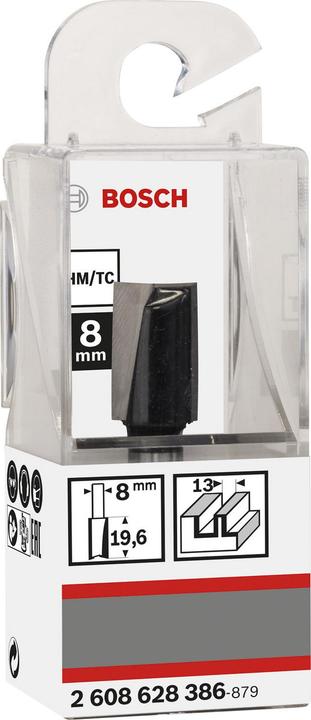 Produktbild Bosch Professional Zubehör Nutfräser, 8 mm, D1 13 mm, L 19,6 mm, G 51 mm. Für Handfräsen