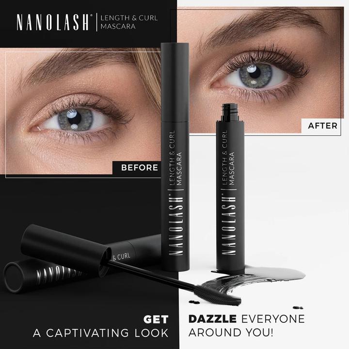 Immagine prodotto NoName Length & Curl Mascara 10ml - Mascara allungante e arricciante per una lunghezza e un'arricciatura (Nero)