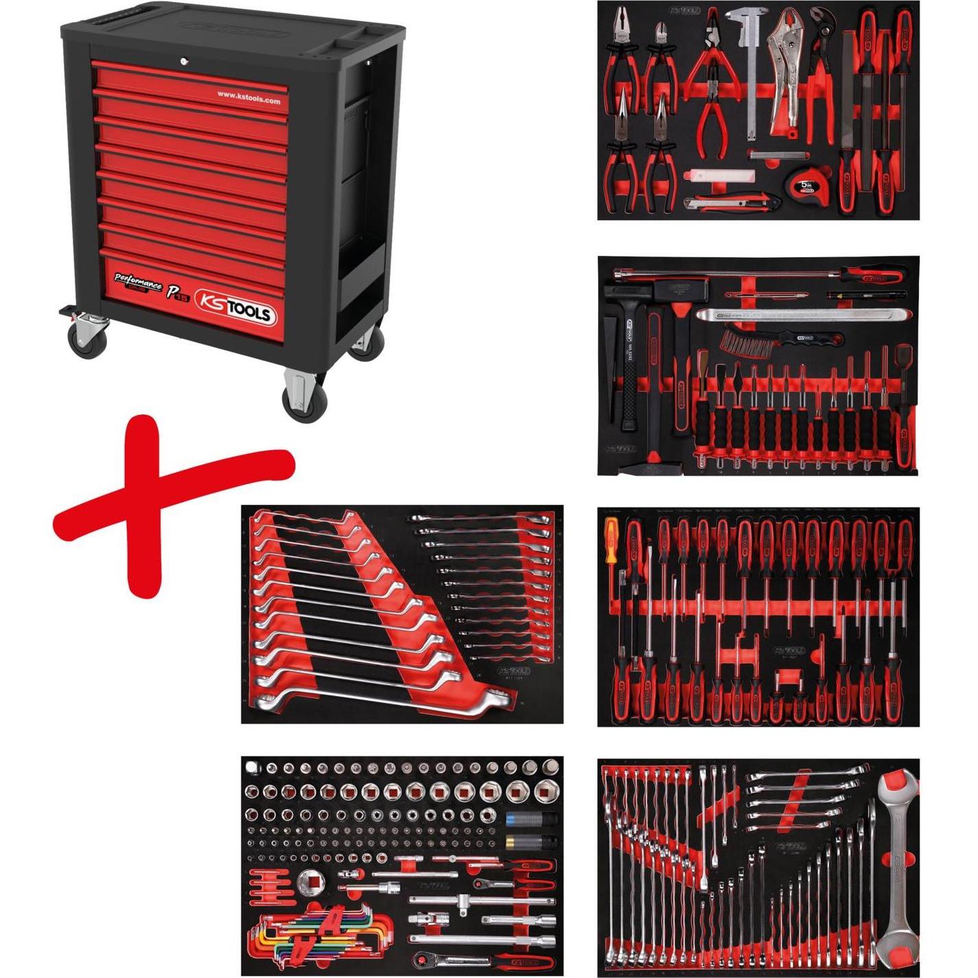 KS Tools, Werkzeugwagen + Montagewagen, 815.6284 (284 x)