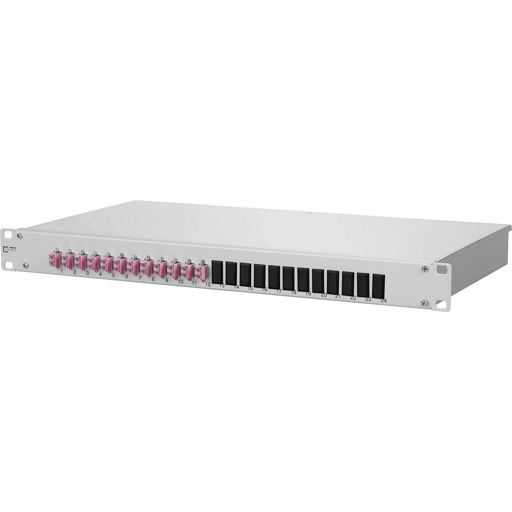 Metz Connect 1502507512-E. Stecker: LC. Produktfarbe: Silber, Material: Aluminium, Rack-Kapazität: 1, Server Zubehör, Si...