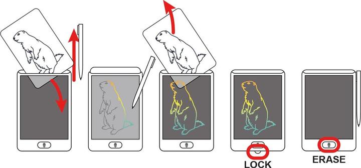 Actual product image Kidywolf Leuchtende Designtafel mini Prinzessin