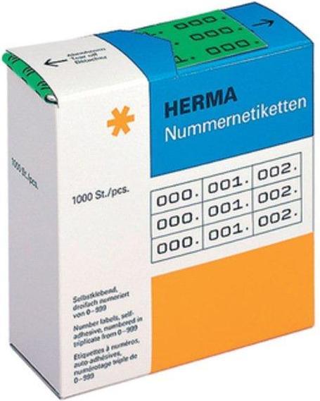Produktbild HERMA Nummernetiketten