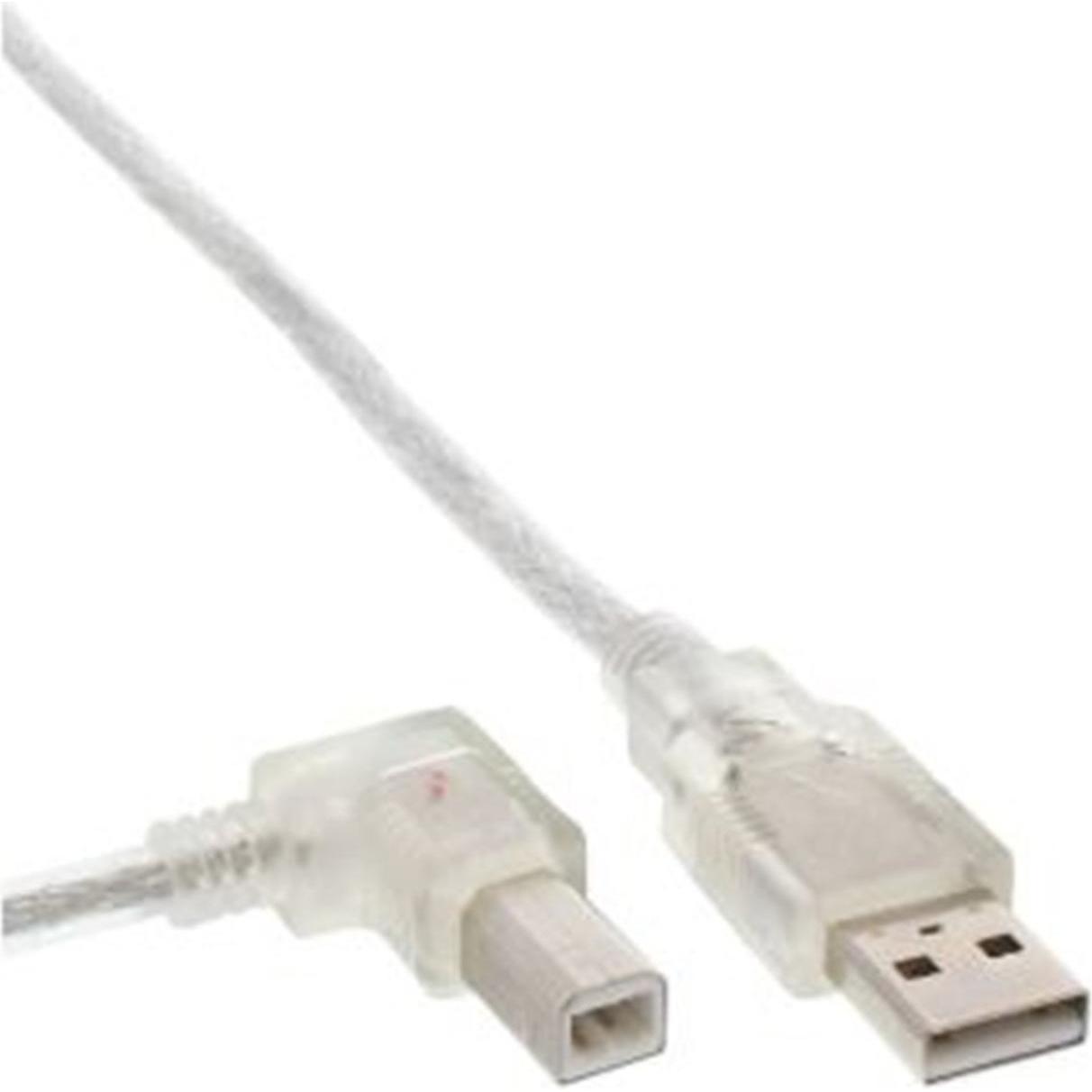 MicroConnect USB2.0 A-B 5m M-L (5 m, USB 2.0), USB Kabel