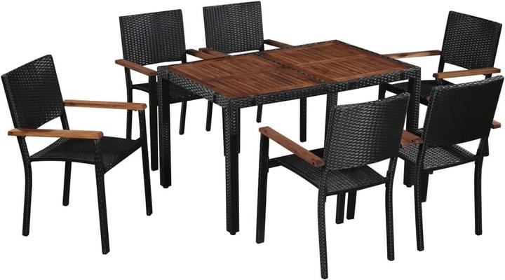 Produktbild vidaXL Ess-Set (130 x 80 x 75 cm)
