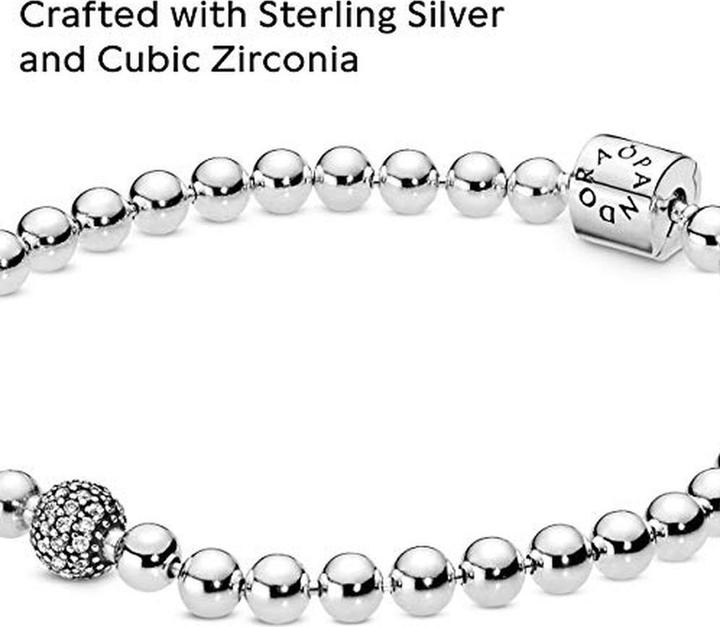 Immagine prodotto Pandora Bracciale di perline (21 cm, Argento 925)