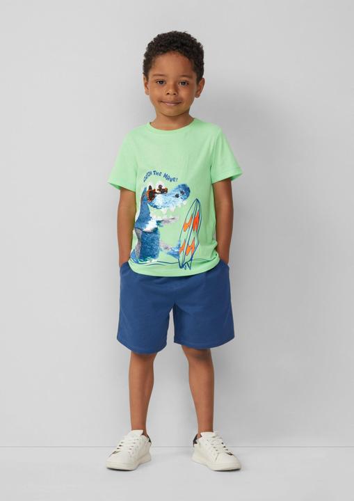 Produktbild S.Oliver T-Shirt Jersey-T-Shirt mit Wendepailletten (104, 110)