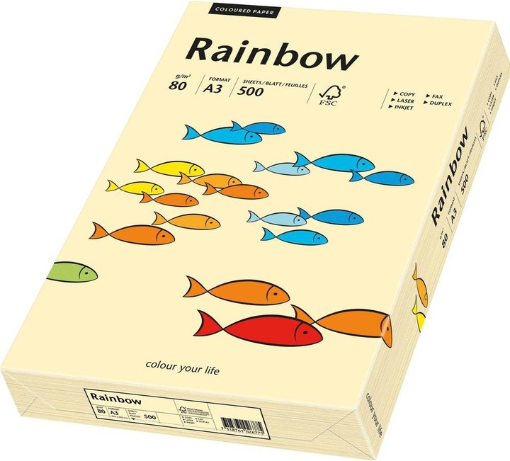Actual product image Rainbow Copy paper coloured A3 (80 g/m², 500 x, A3)
