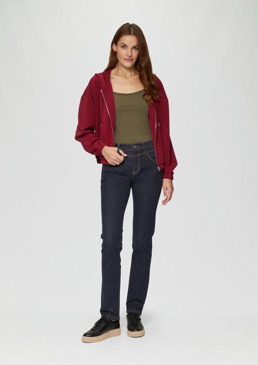 Produktbild s.Oliver Sweatshirt Jacke Sweatshirt-Jacke aus Scuba im Relaxed Fit (36)