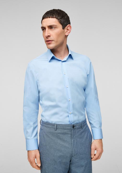Produktbild s.Oliver Hemd Slim: Hemd mit Kentkragen (38)