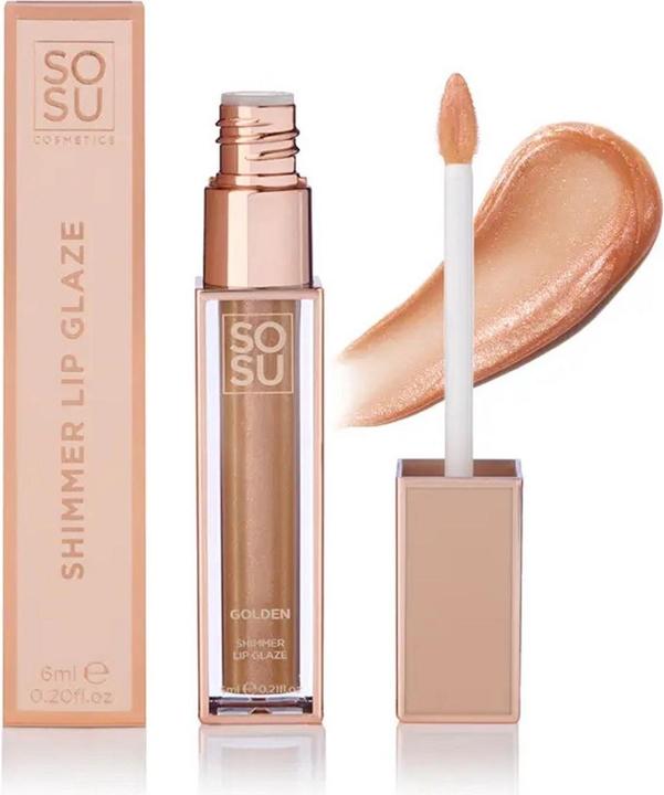 Produktbild Sosu Cosmetics - Lip gloss Shimmer (Lip Glaze) 6 ml - Shade: Golden (Golden)